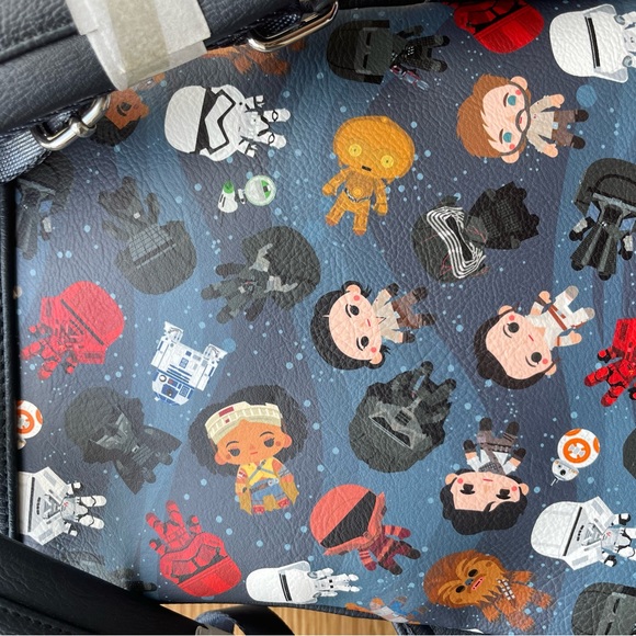 Disney Park Galaxy Edge Star Wars Loungefly Mini Backpack Rise of Skywalker New - Picture 6 of 7